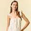 Floral Print Ruched Tie Front Cami Top - Rose