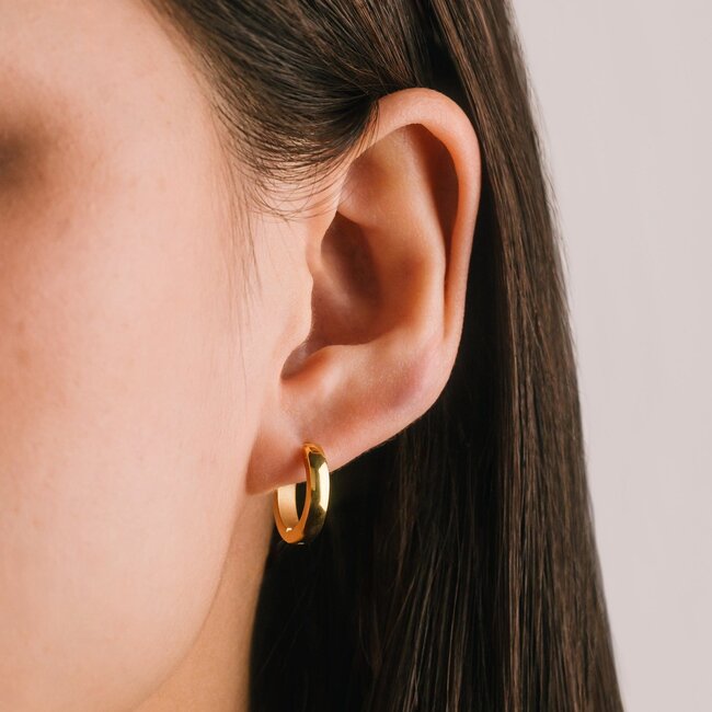 Lover’s Tempo Maya 16mm Hoops - Gold Waterproof