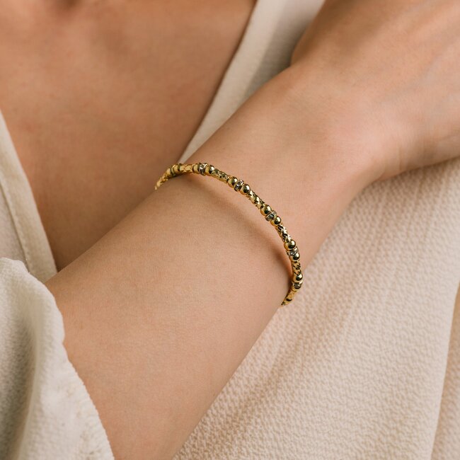 Lover’s Tempo Mini Solana Flex Bangle - Gold
