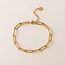 Lover’s Tempo Bold Paperclip Bracelet - Gold