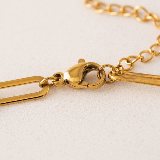 Lover’s Tempo Bold Paperclip Bracelet - Gold - Waterproof