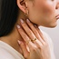 Lover’s Tempo Dewdrop Hoop Earrings - Gold