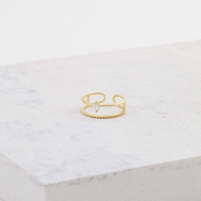 Lover’s Tempo Marquise Ring - Gold