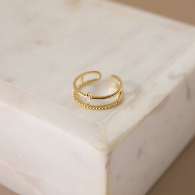 Lover’s Tempo Marquise Ring - Gold