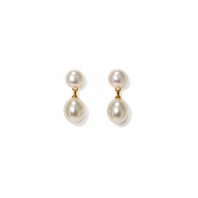 Lover’s Tempo Positano Pearl Drop Earrings - Gold