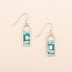 Scout Good Karma Miyuki Frame Earring - Marine/Silver