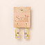 Scout Good Karma Miyuki Frame Earring - Blush/Topaz