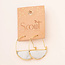 Scout Stone Prism Hoop Earring - Amazonite/Gold