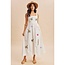 Large Embroidered Maxi Dress In White
