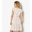 Apricot Ditsy Floral Milkmaid Mini Dress in Cream
