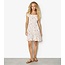 Apricot Ditsy Floral Milkmaid Mini Dress in Cream