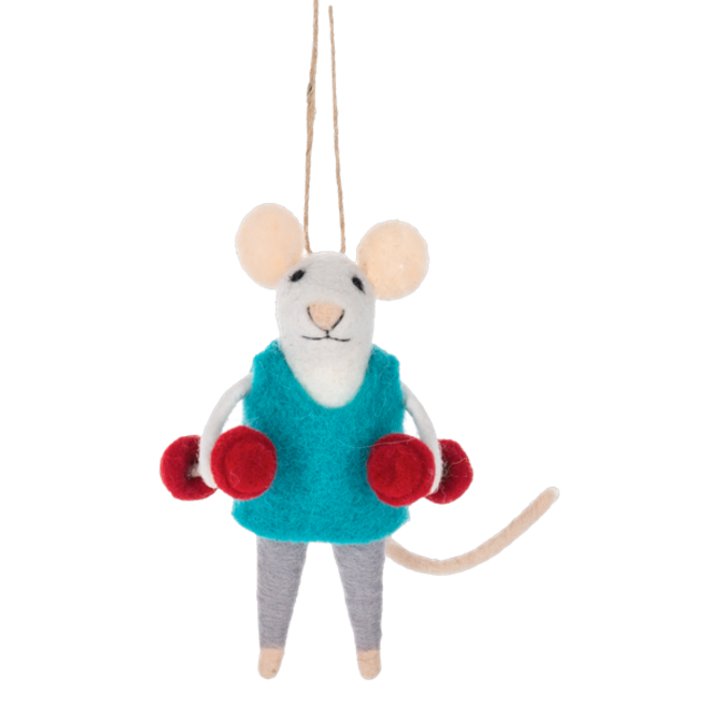 Fitness Mice Ornaments (two designs)