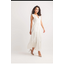 Papillon Metallic Printed V Neck Maxi Dress