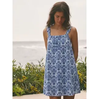 Short Floral Dress with Bow