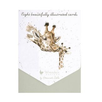 Wrendale 'FIRST KISS' Giraffe Notecard Set
