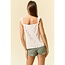 Floral Print Ruched Tie Front Cami Top - Rose