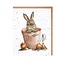 Wrendale 'THE FLOWER POT' Rabbit Notecard Set