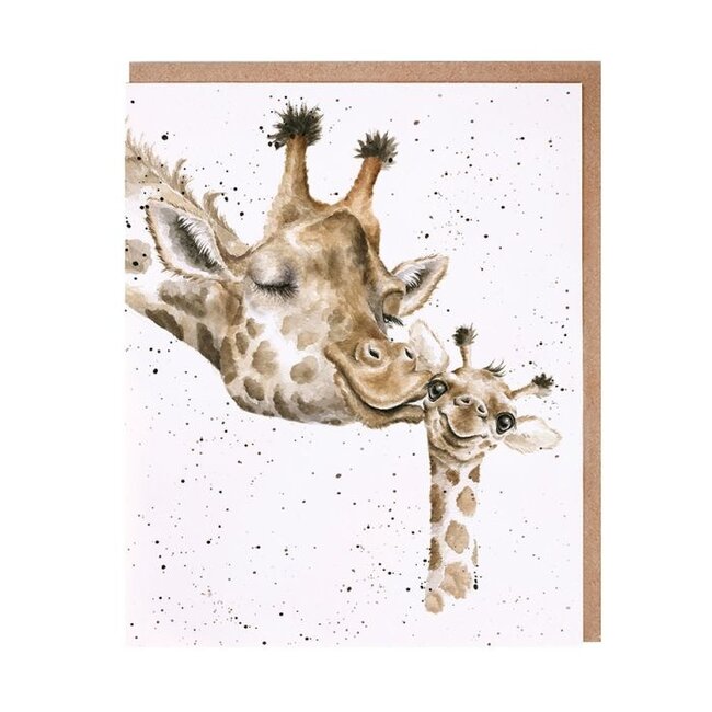 Wrendale 'FIRST KISS' Giraffe Notecard Set
