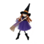 Gisela Graham Witch With Broom Decoration (4 designs)