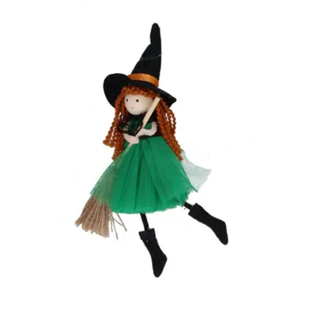 Gisela Graham Witch With Broom Decoration (4 designs)