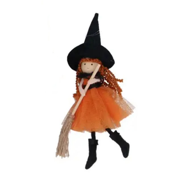 Gisela Graham Witch With Broom Decoration (4 designs)