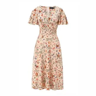 Donna Bee Honey Casual Dress In Cream White
