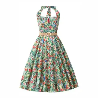 Italian Summer Fruit Off Shoulder Dress