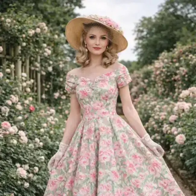 Lily Pink Floral Off-Shoulder Dress