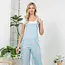 Retro Floral Wide Leg Overalls