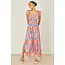 Yumi Multicolour Ikat Print Maxi Viscose Sun Dress