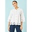 Yumi White Cotton Lace Border Shirt