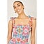 Yumi Multicolour Ikat Print Maxi Viscose Sun Dress