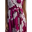 Yumi Pink Blossom Print Wrap Dress With Dipped Hem