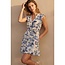 Natasha Toile De Jouy Print Short Dress - Navy
