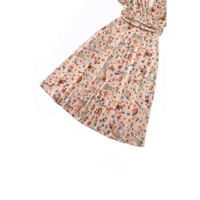Donna Bee Honey Casual Dress In Cream White