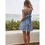 Short Floral Dress with Bow