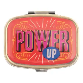 Small Metal Pill Case Power Up