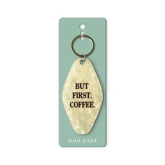 But First Coffee Keyring