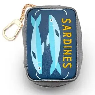 Bag Charm & Reusable Shopper Bag - Canned Sardines