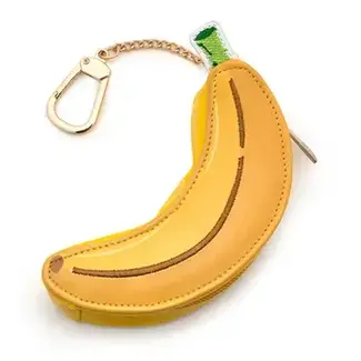 Bag Charm & Reusable Shopper Bag - Ripe Yellow Banana
