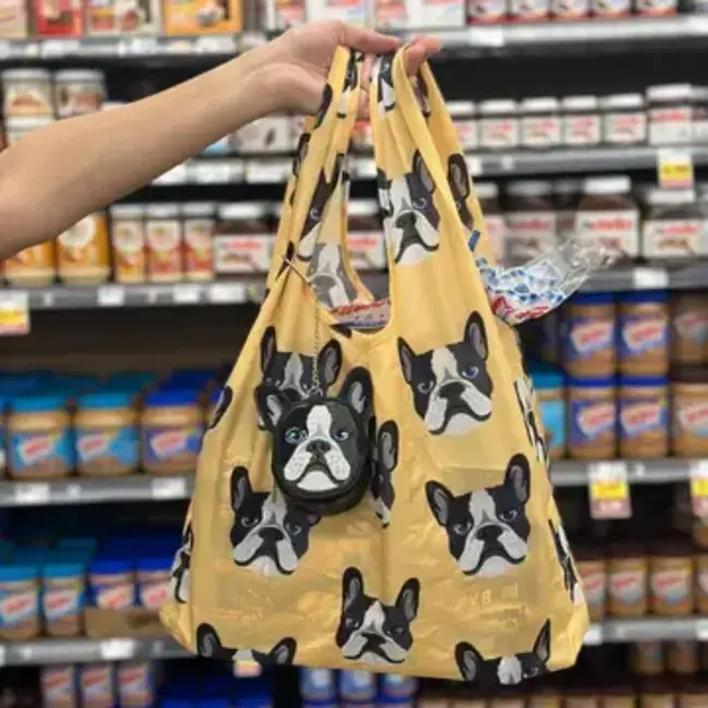 Bag Charm & Reusable Shopper Bag - Boston Terrier Dog