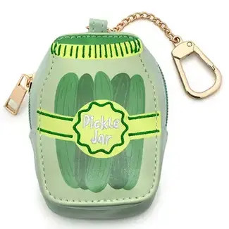 Bag Charm & Reusable Shopper Bag - Pickle Jar