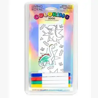 Ankle Socks Coloring Kit - Days of the Dinosaurs