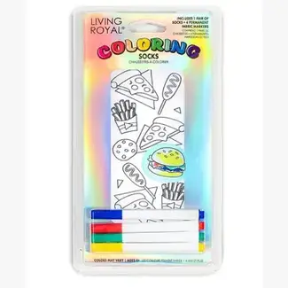 Ankle Socks Coloring Kit - Favorite Foods