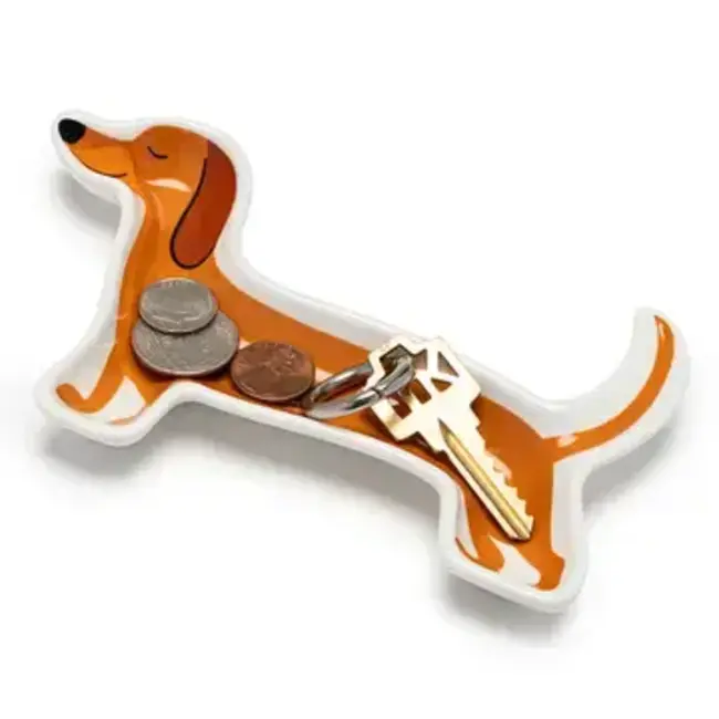 Trinket & Jewelry Tray / Dish - Dachshund Puppy Dog