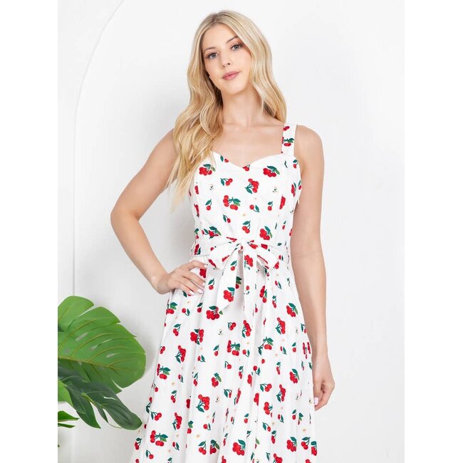 Cherry Print Retro Dress
