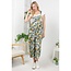 Vintage Floral Print Overalls