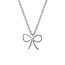 Gold Dipped Wire Ribbon Bow Pendant Necklace (more colours)