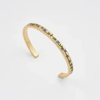 Fable England Forget Me Not Gold Bangle