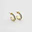 Fable England Blue Forget-Me-Not Hoop Earrings